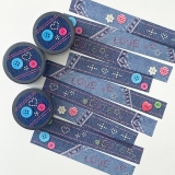 BITBYBIT（5000）美纹花纹手帐纸质胶带 Denim Masking Tape